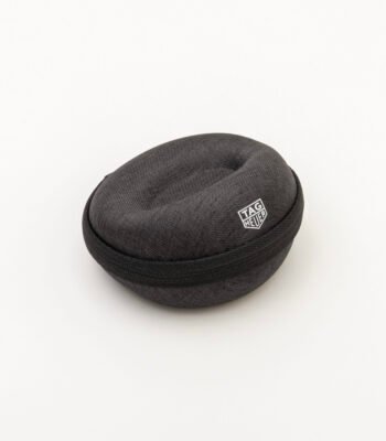 Stylish black leather handbag