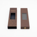 Black leather wallet with card slots